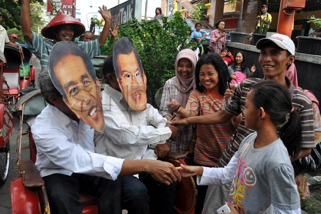 Aksi dukung Jokowi-JK...