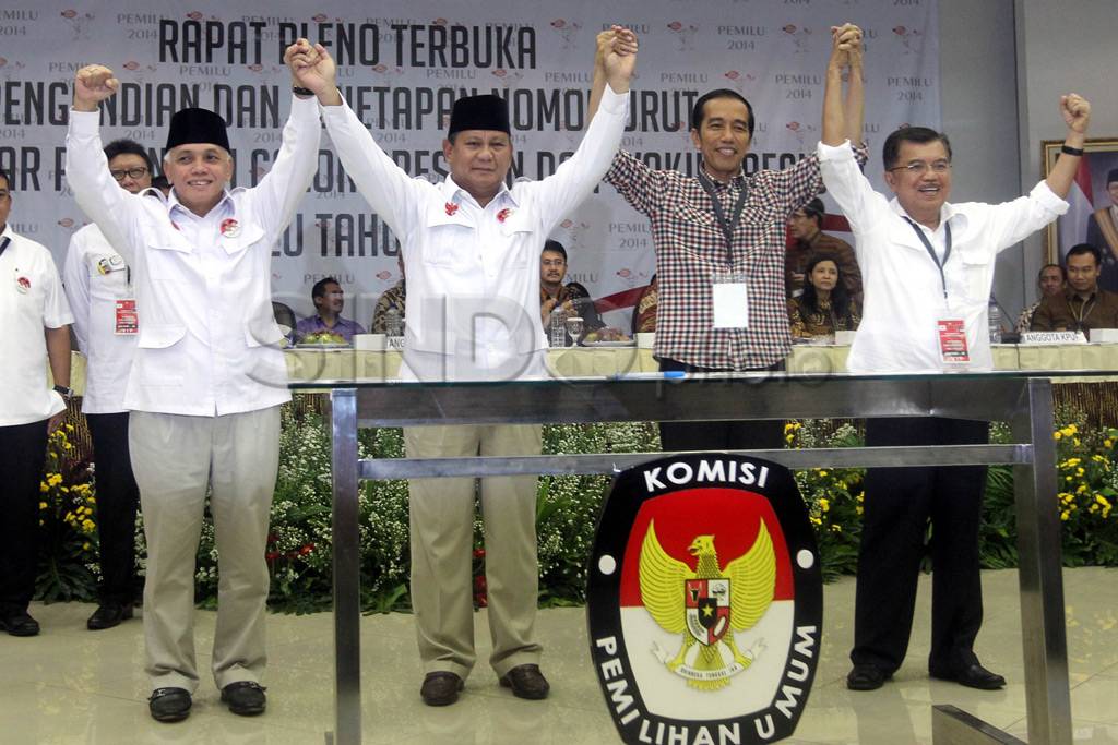 Undian nomor urut capres,...