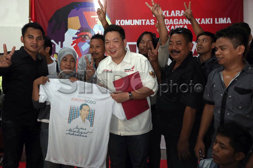 Ratusan PKL dukung Jokowi-JK