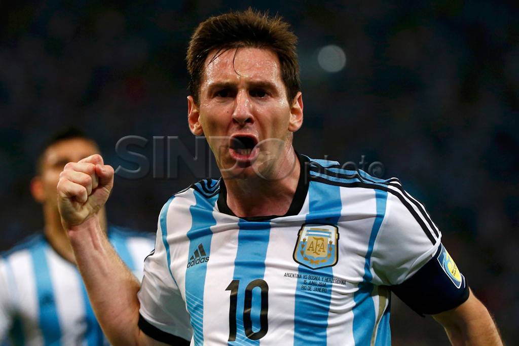 Argentina Menang, Messi...