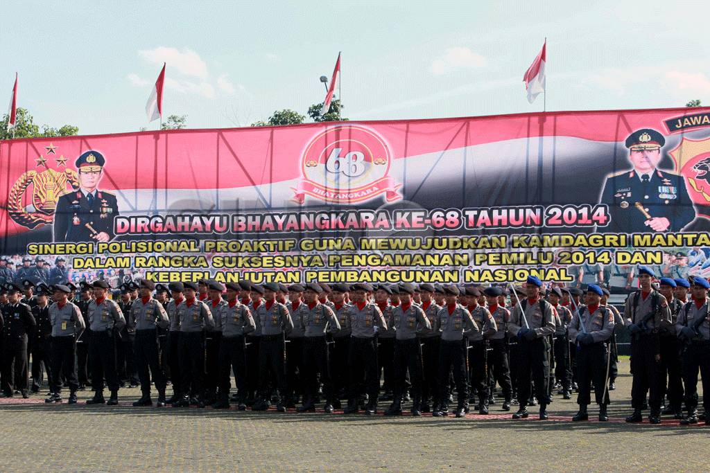 Apel HUT Bhayangkara...
