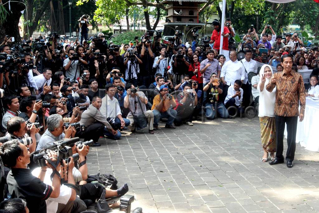 Capres Jokowi Nyoblos...