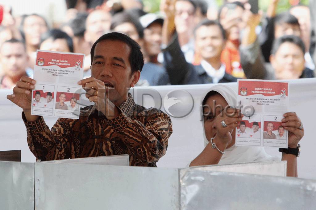 Capres Jokowi Nyoblos...
