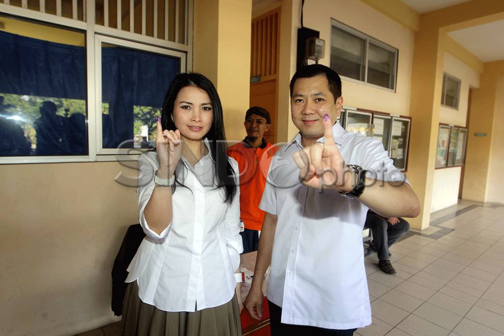 Hary Tanoesoedibjo Nyoblos...