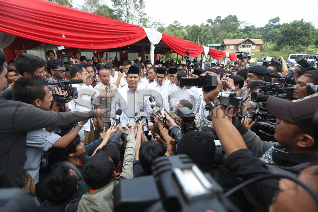 Ditemani Anaknya, Capres...
