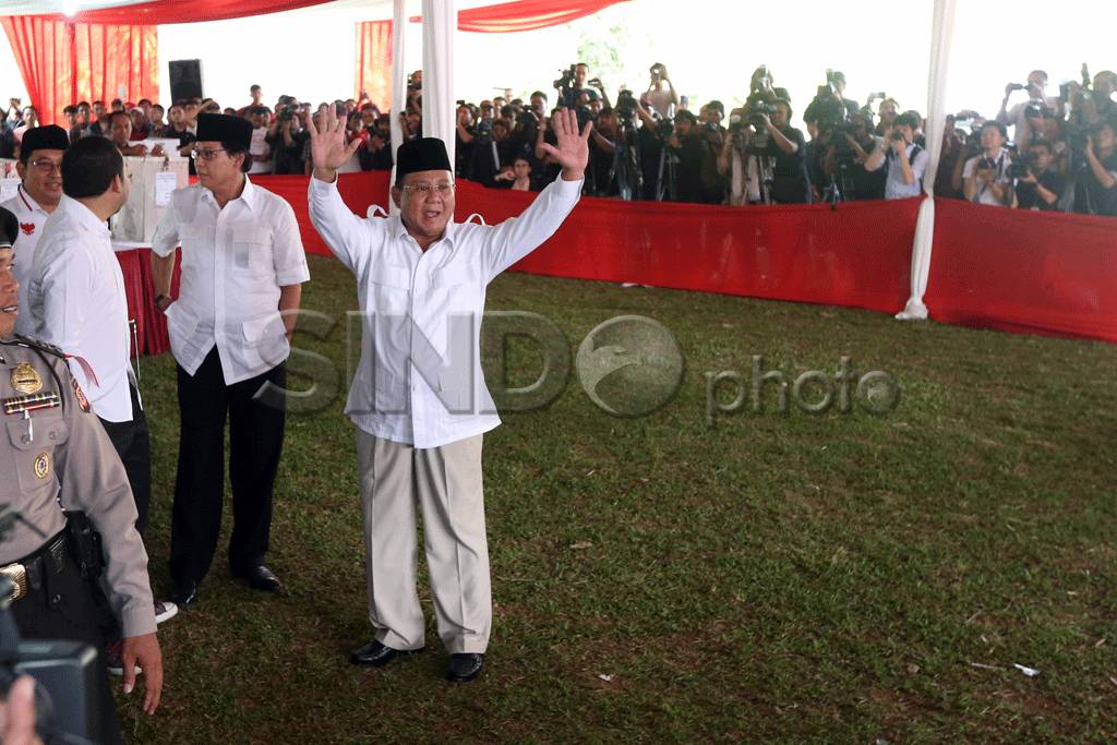 Ditemani Anaknya, Capres...
