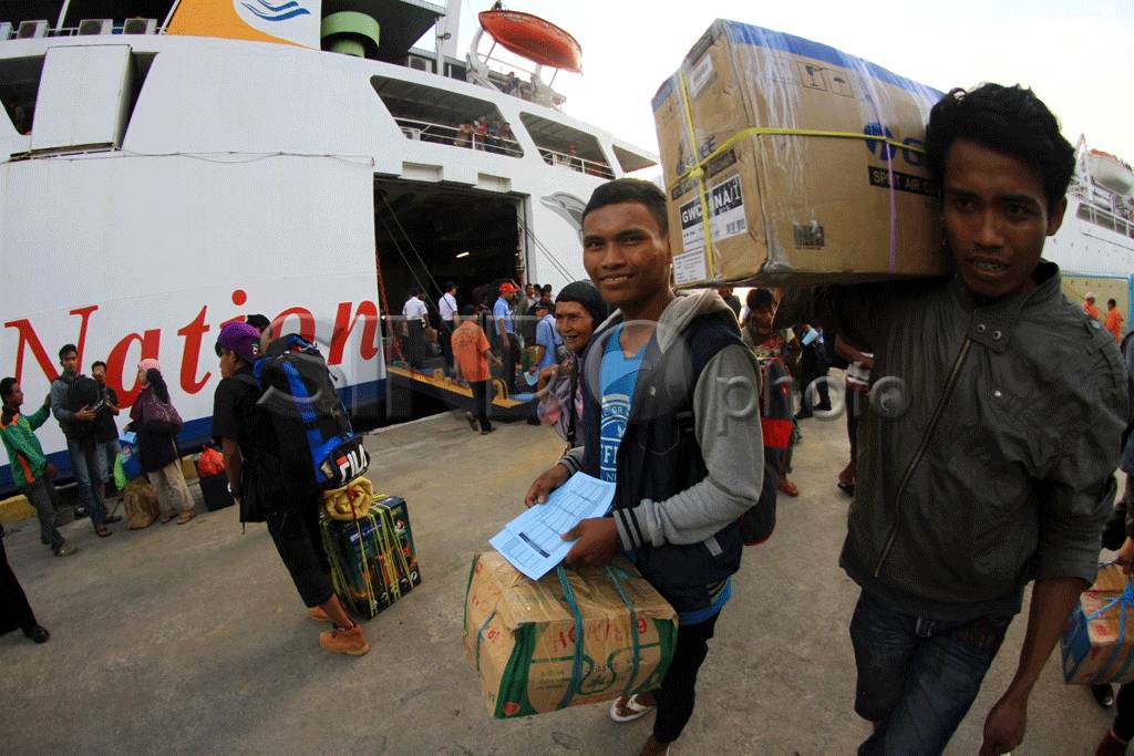H-8 Pemudik Jalur Laut...