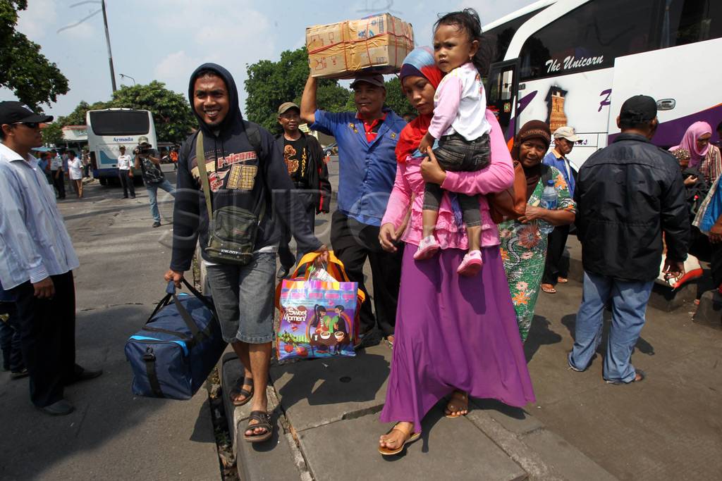 Pemudik Tiba di Jakarta