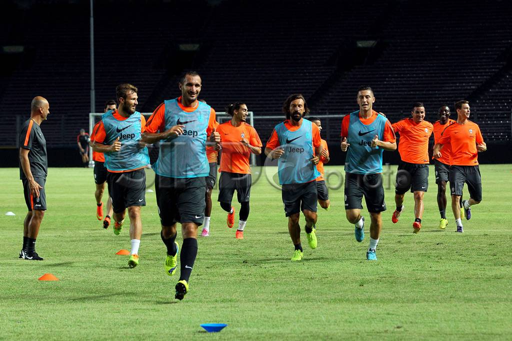 Pemain Juventus Latihan...