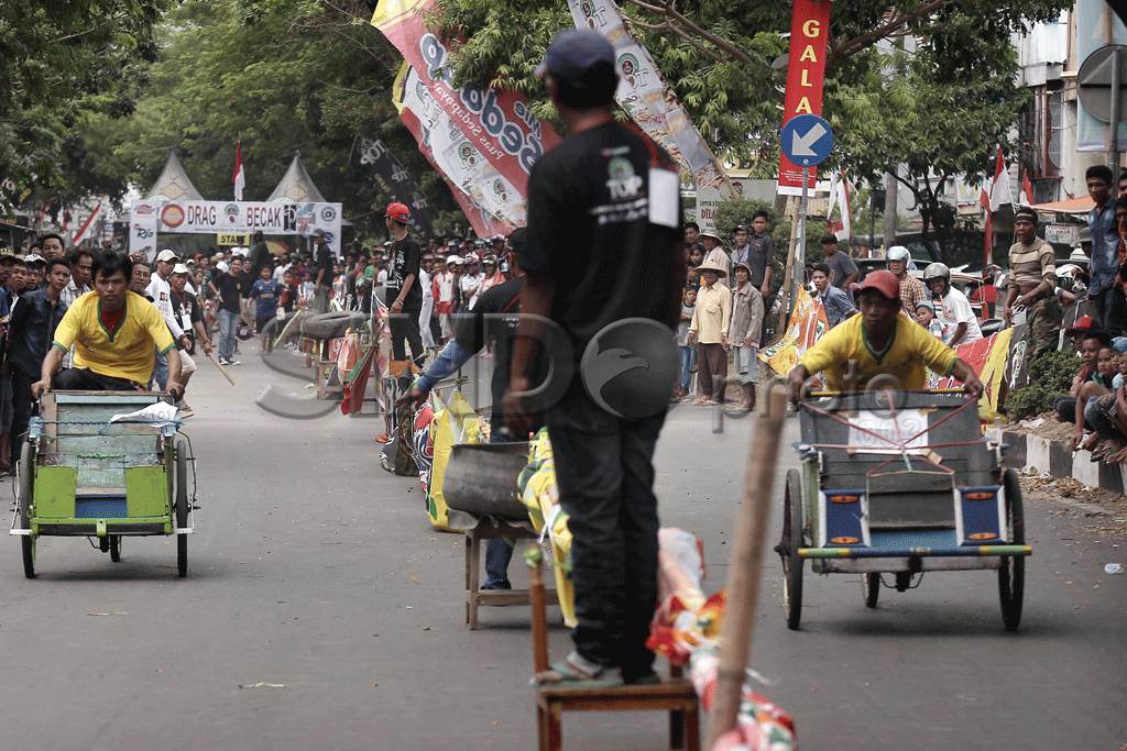 Serunya Drag Race Becak