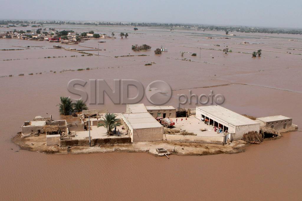 Pandangan Udara Banjir...