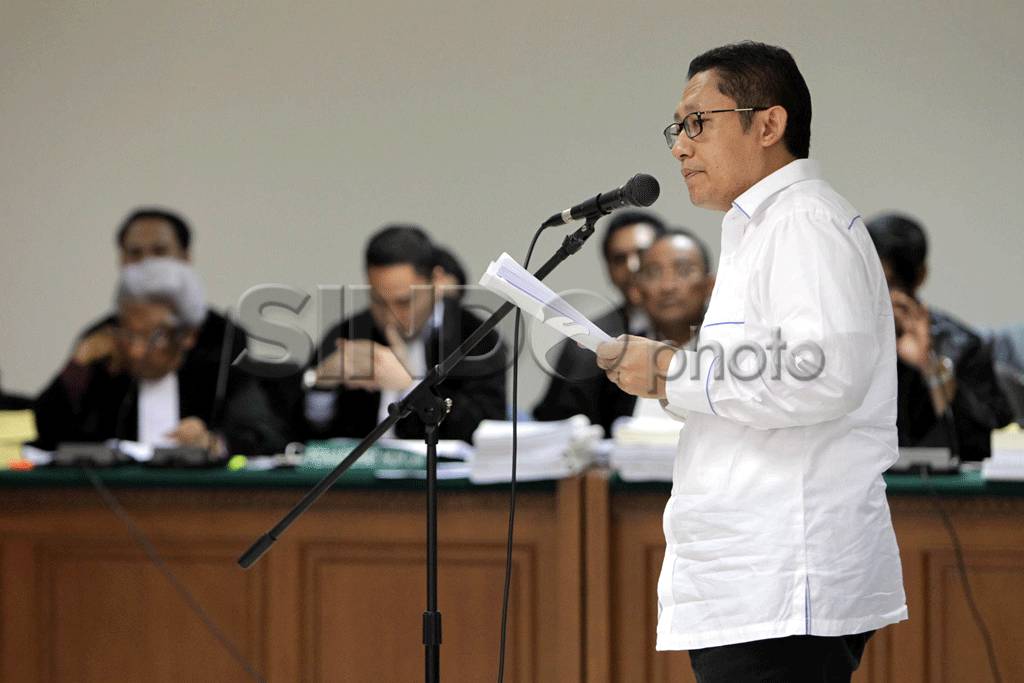 Anas Bacakan Pledoi