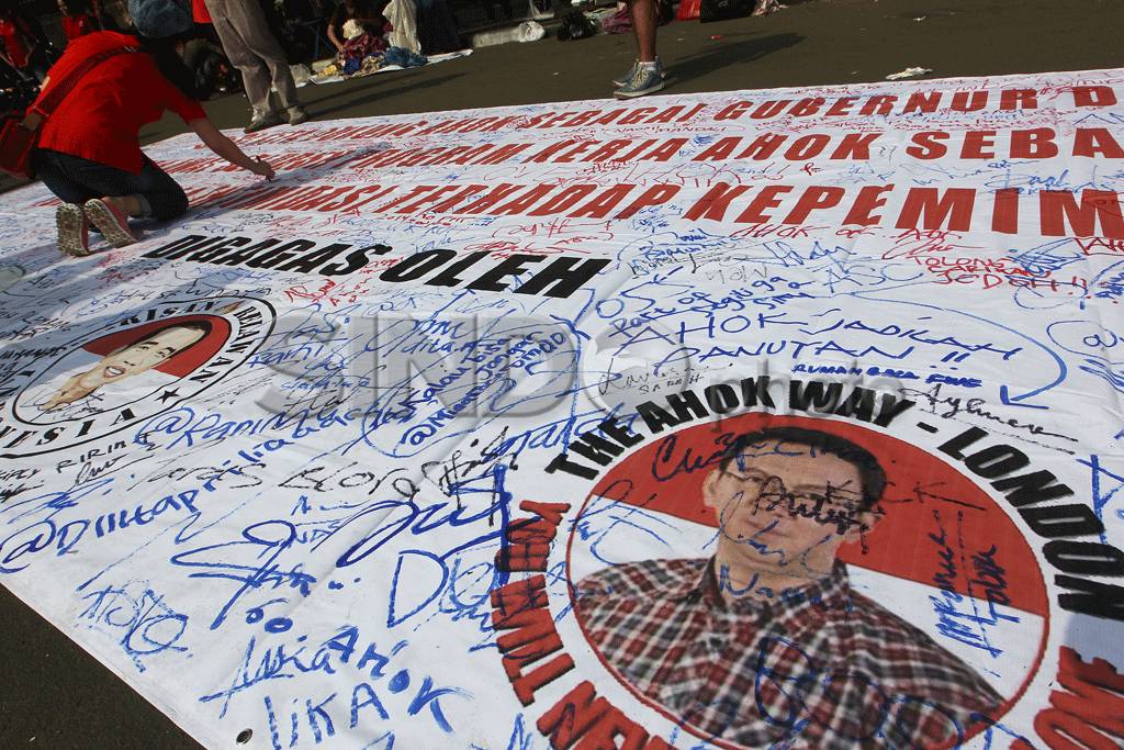 Aksi Dukung Ahok