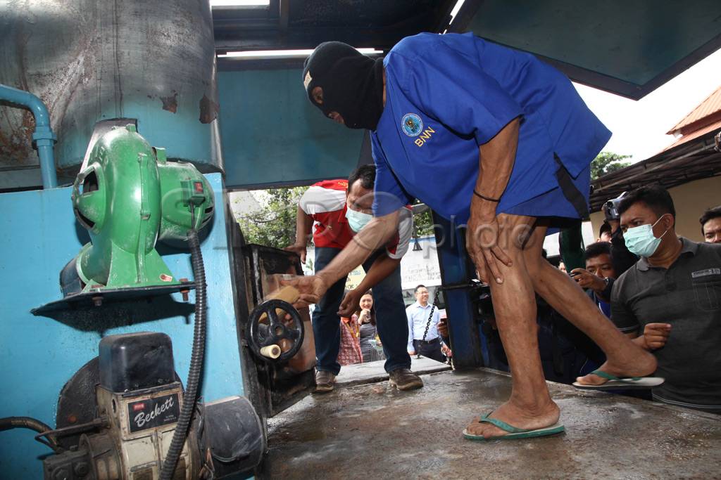 BNN Musnahkan 35 Kg...