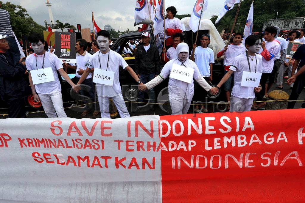 Aksi Damai Dukung Budi...
