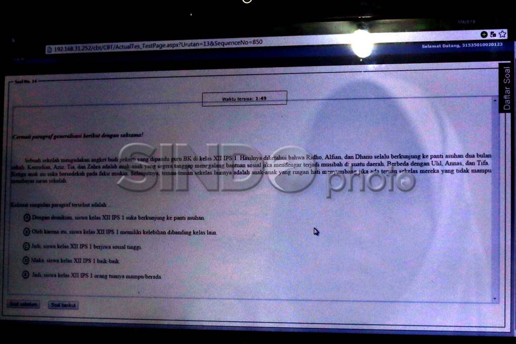 Try Out Online Hadapi...