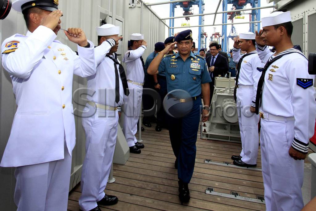 KRI Rigel Tiba di Jakarta