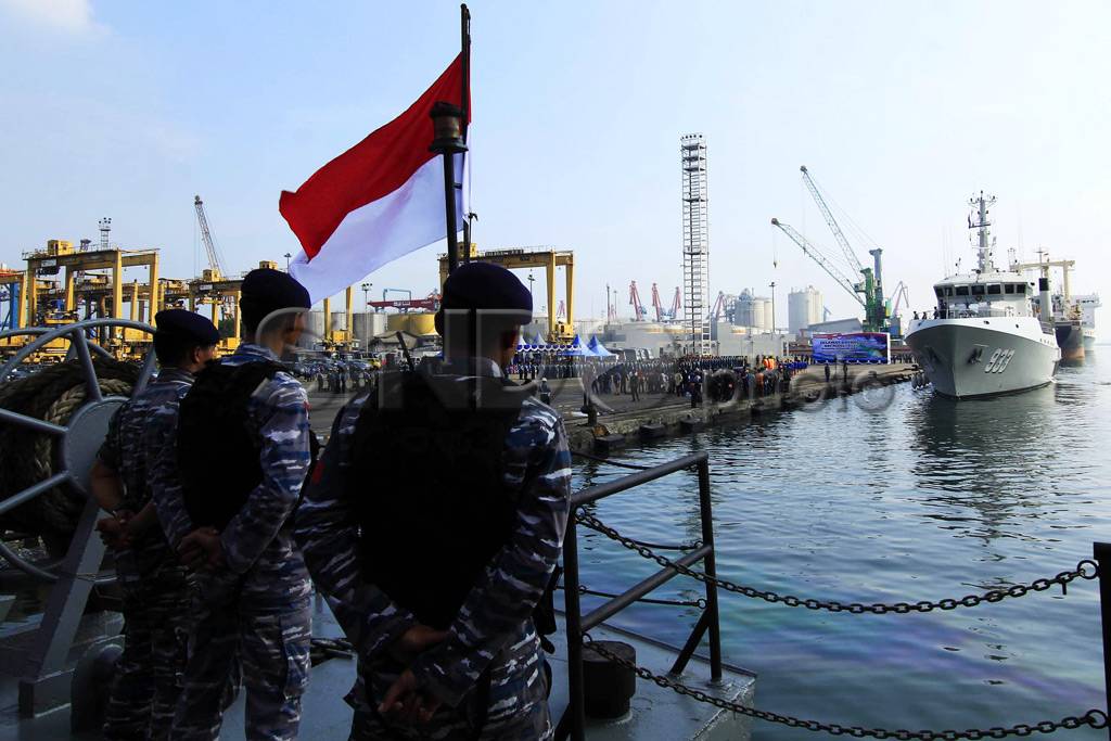KRI Rigel Tiba di Jakarta