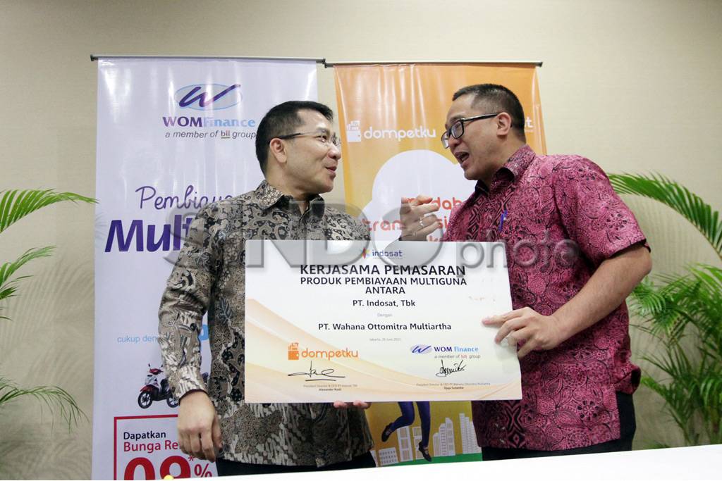 Indosat dan WOM Finance...