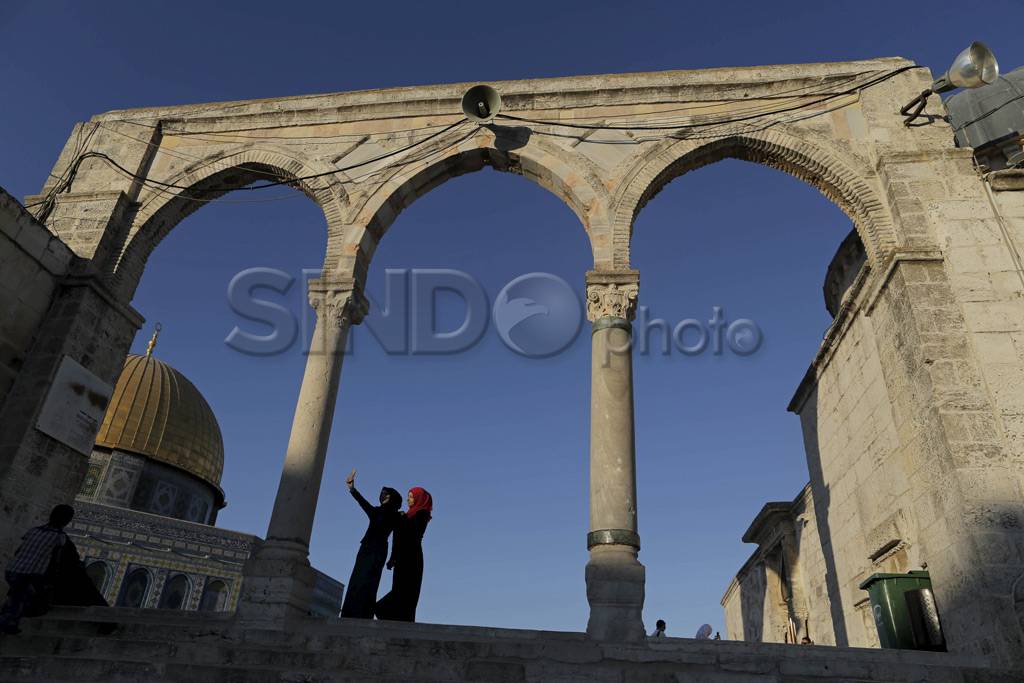 Warga Palestina Selfie...