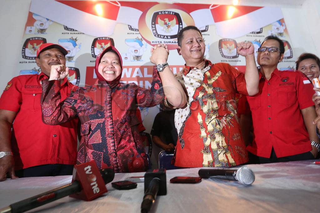 Daftar ke KPU, Risma-Wisnu...