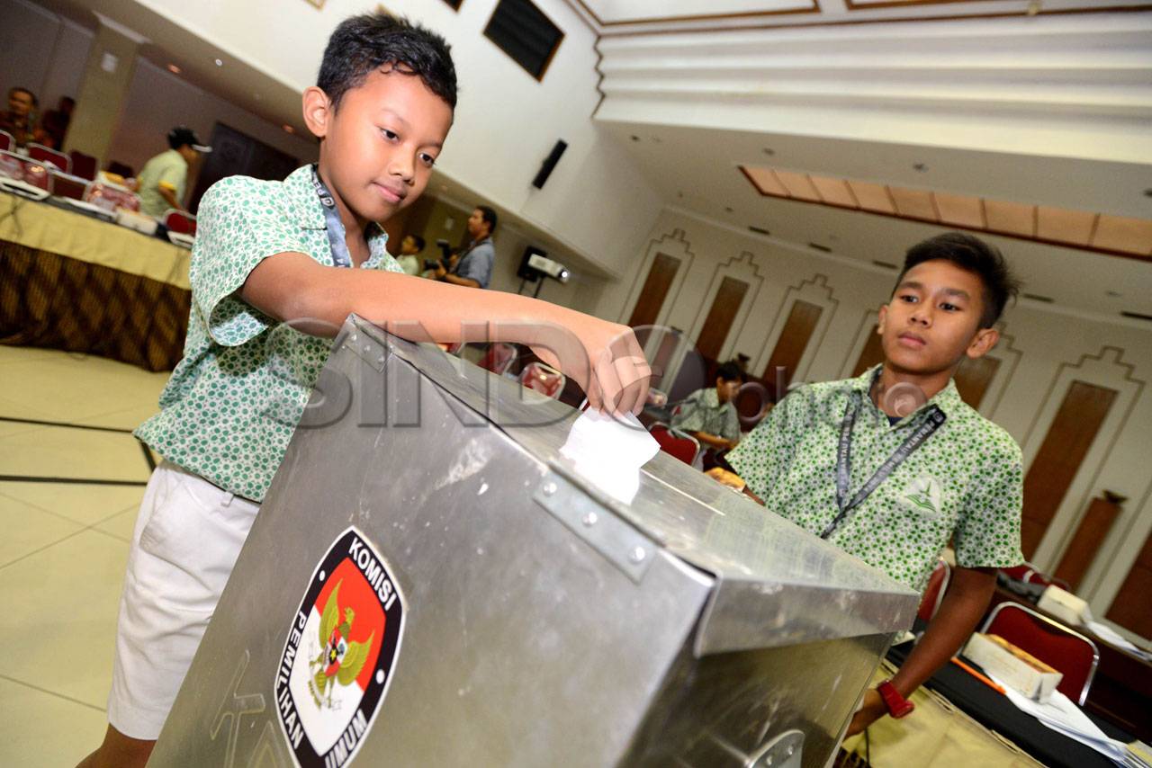 Siswa SD Ikuti Pemilu