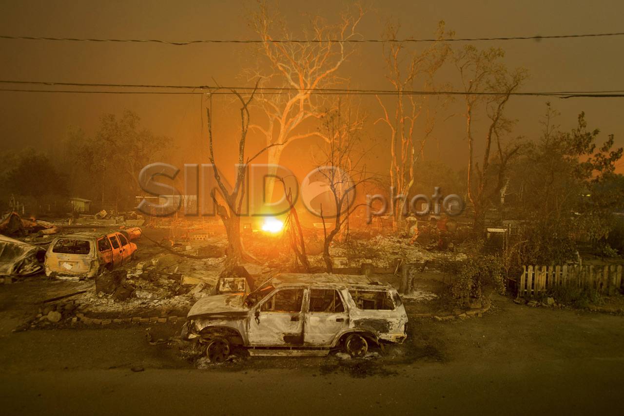 Kebakaran Hutan di California...