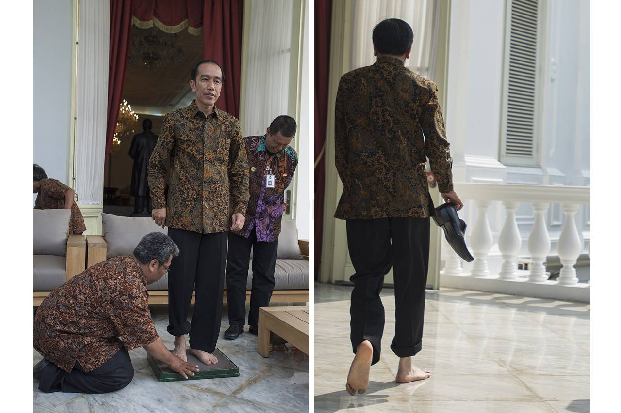 Usai Cetak Tapak Tangan...