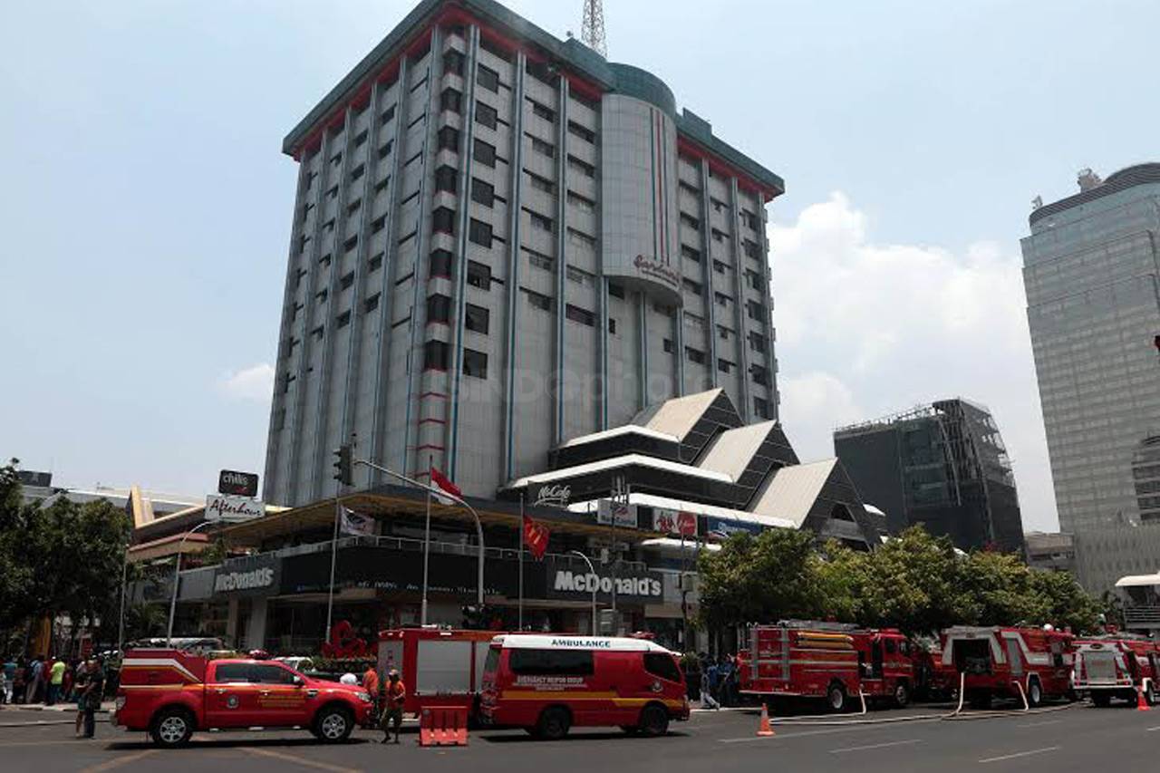 Lantai 14 Sarinah Terbakar
