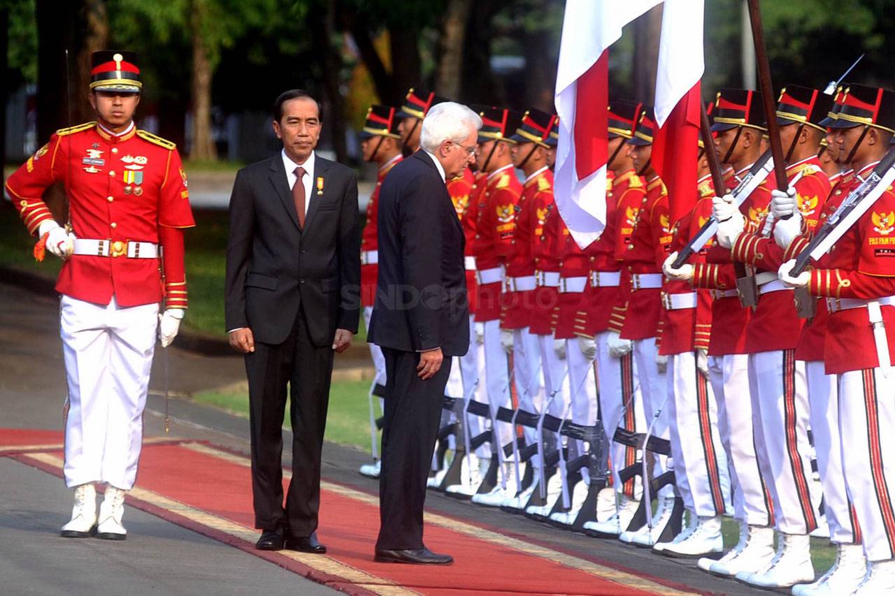 Presiden Italia Sergio...