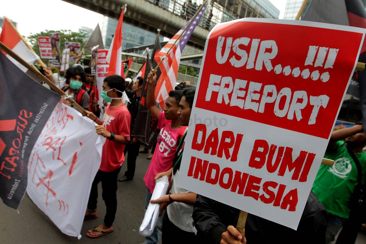 Demo Freeport, Rebut...