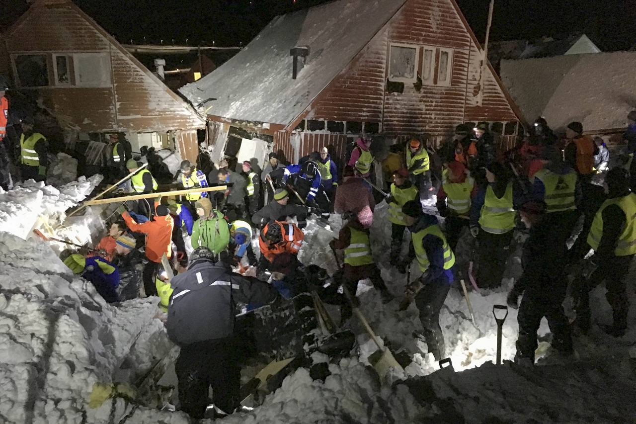 Longsor Salju di Norwegia