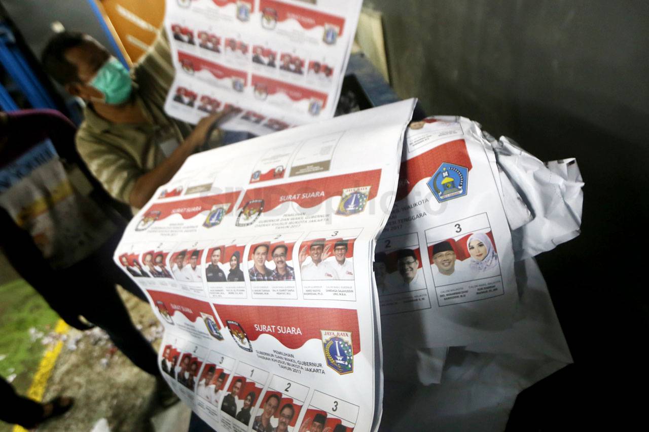 Kertas Suara Pilkada...