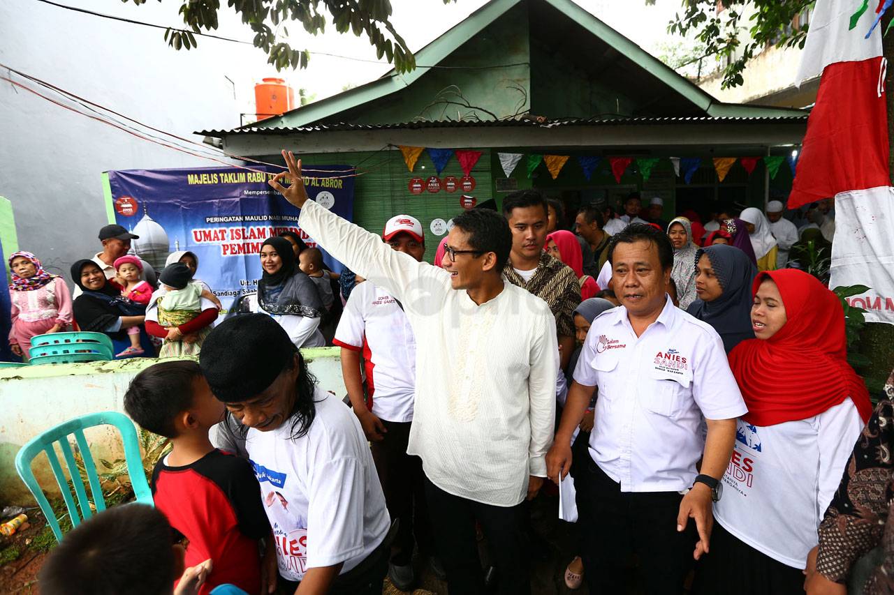 Cawagub Sandiaga Uno...