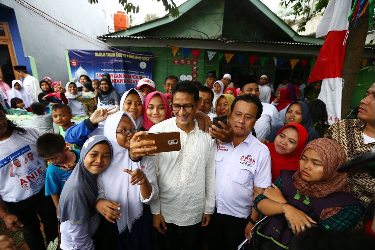 Cawagub Sandiaga Uno...