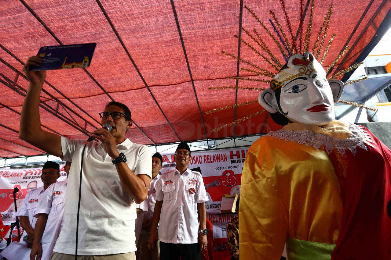 Cawagub Sandiaga Uno...
