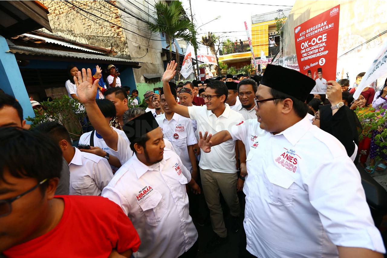 Cawagub Sandiaga Uno...