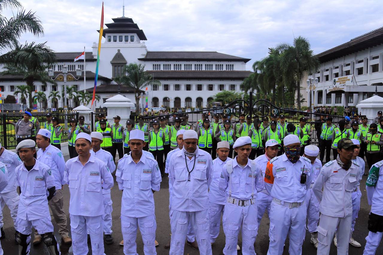 Aksi Bela Ulama di Gedung...