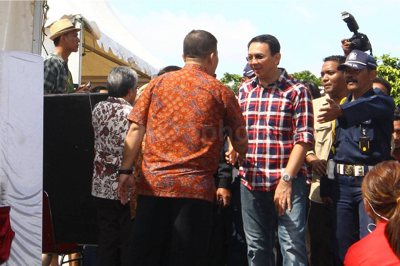 Ahok dan Keluarga Nyoblos...