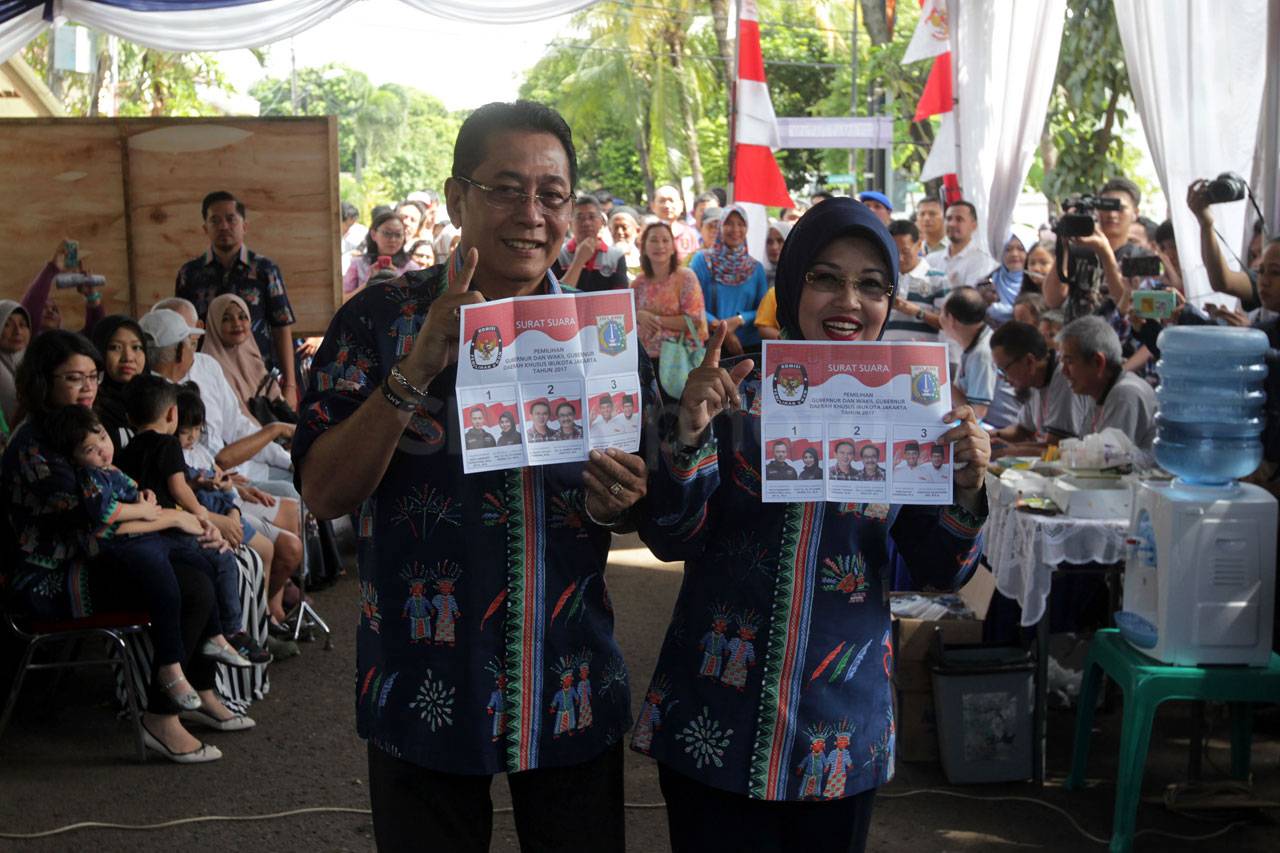 Sylviana Murni Nyoblos...