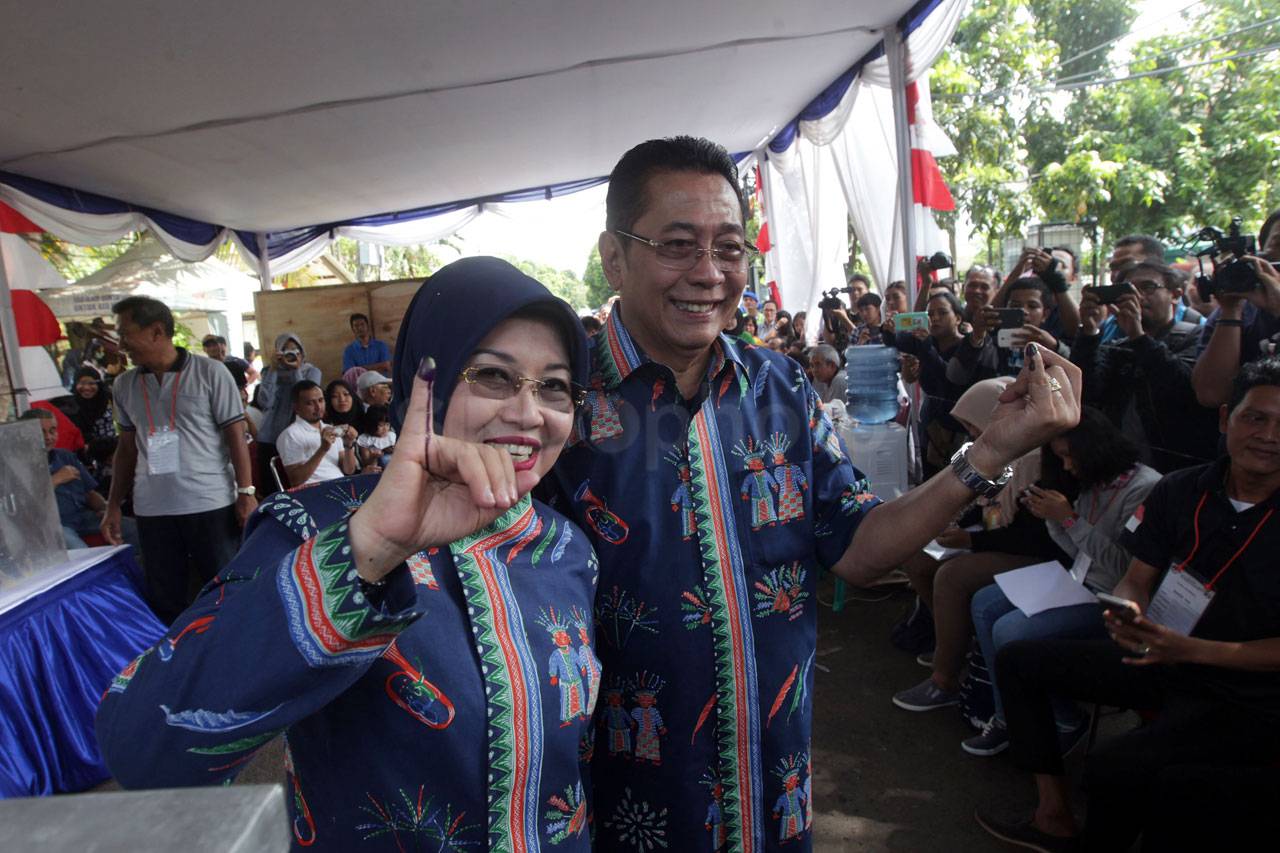 Sylviana Murni Nyoblos...