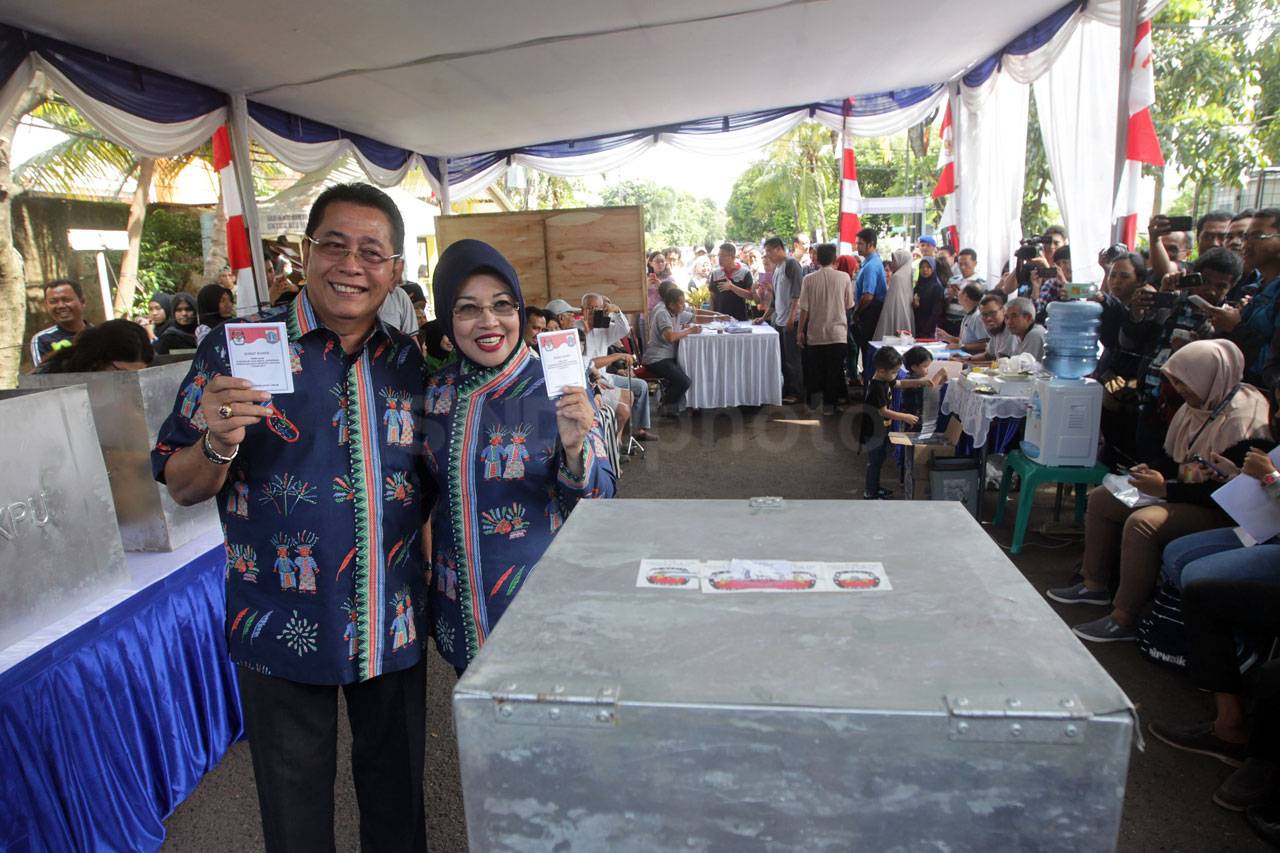 Sylviana Murni Nyoblos...