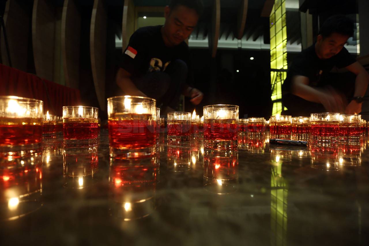 Aksi Earth Hour di Palembang