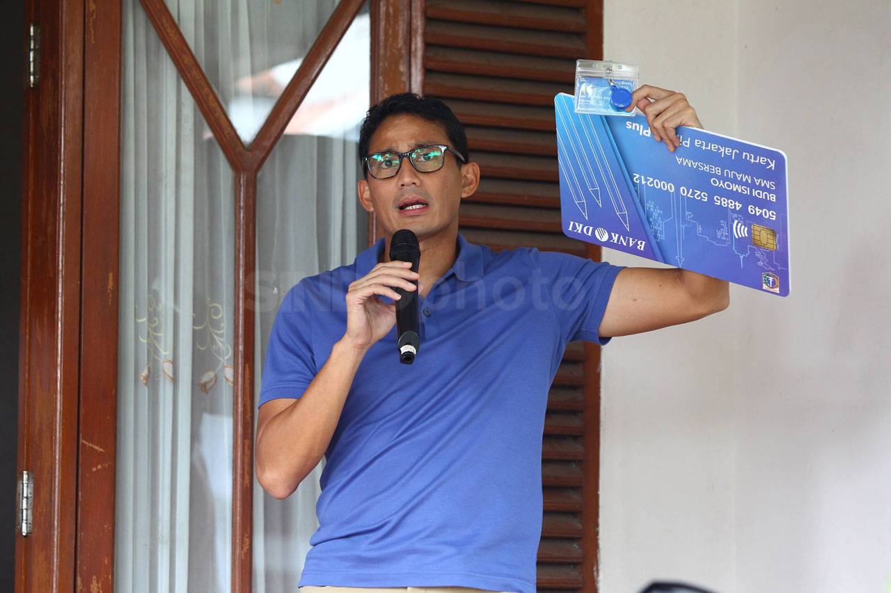 Cawagub Sandiaga Uno...