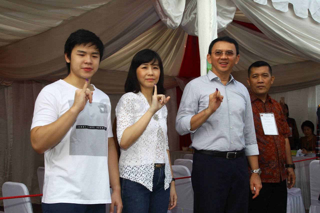 Ahok Nyoblos di TPS...