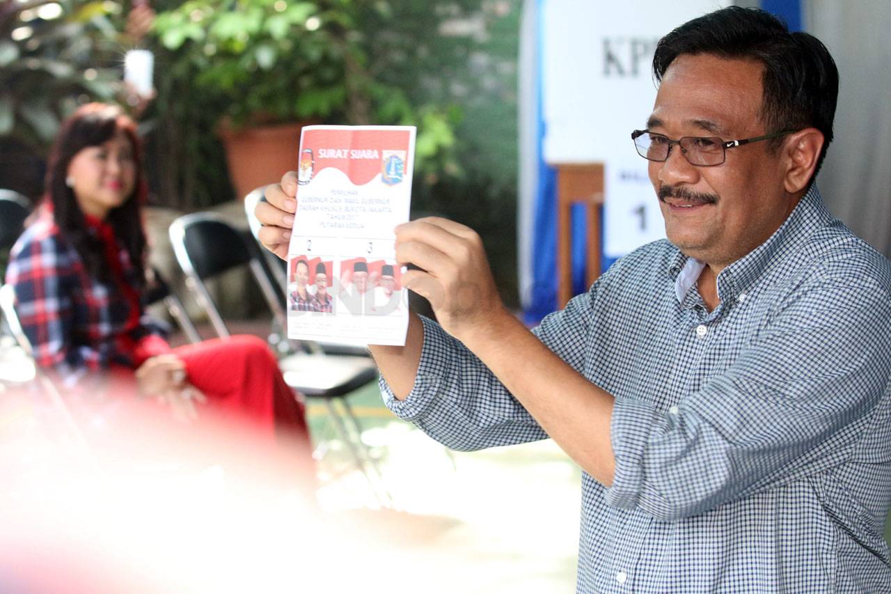 Djarot dan Istri Nyoblos...
