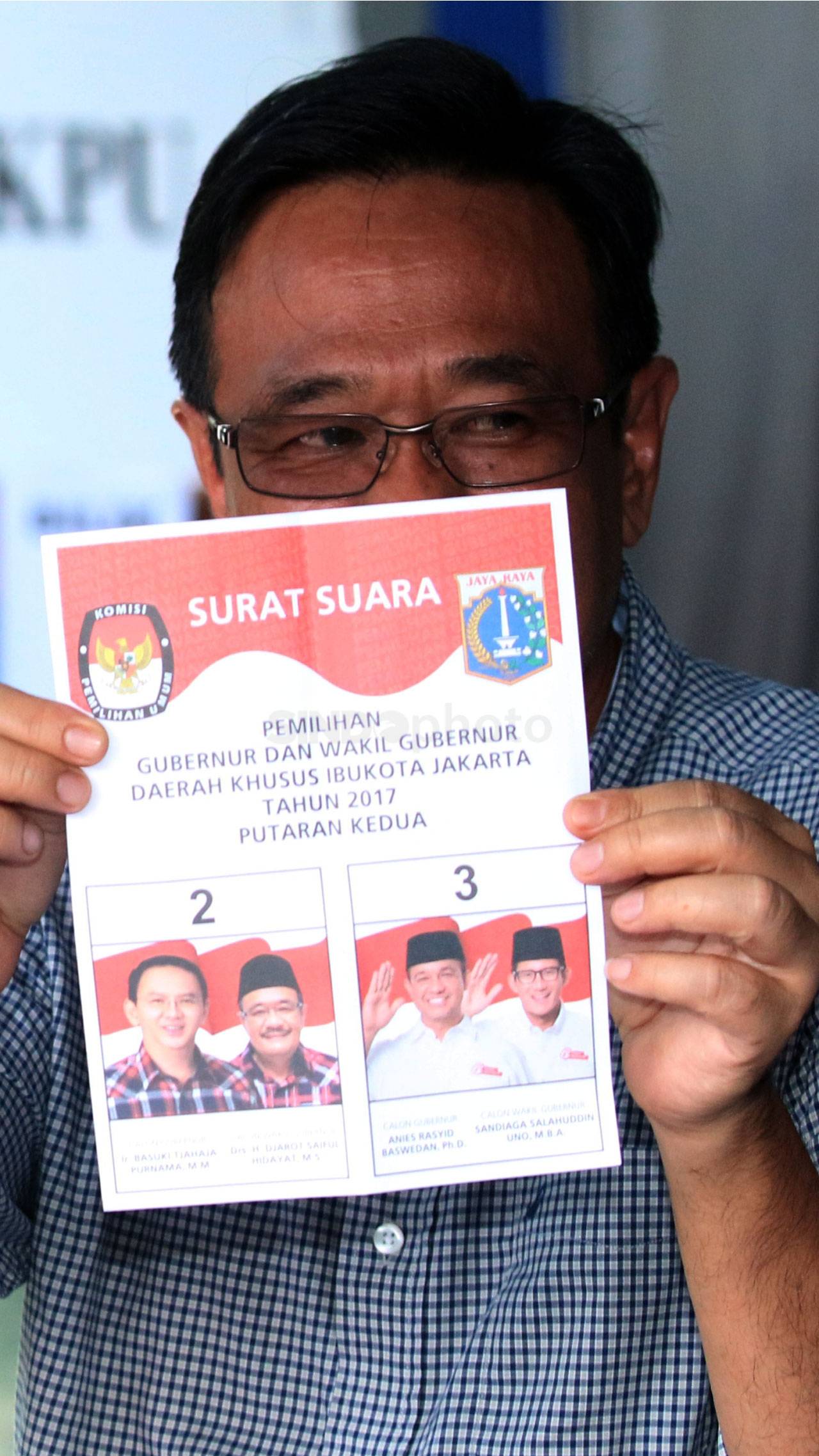 Djarot dan Istri Nyoblos...
