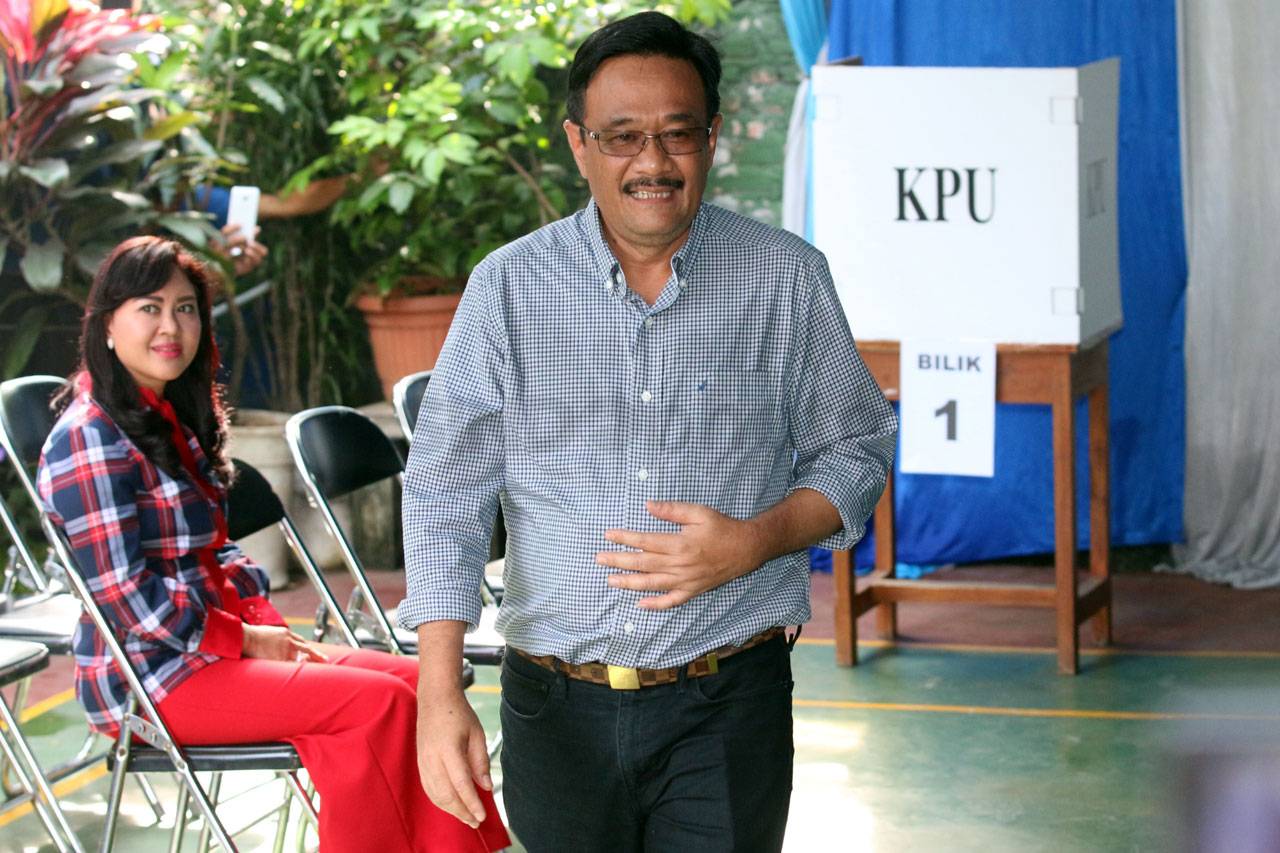 Djarot dan Istri Nyoblos...