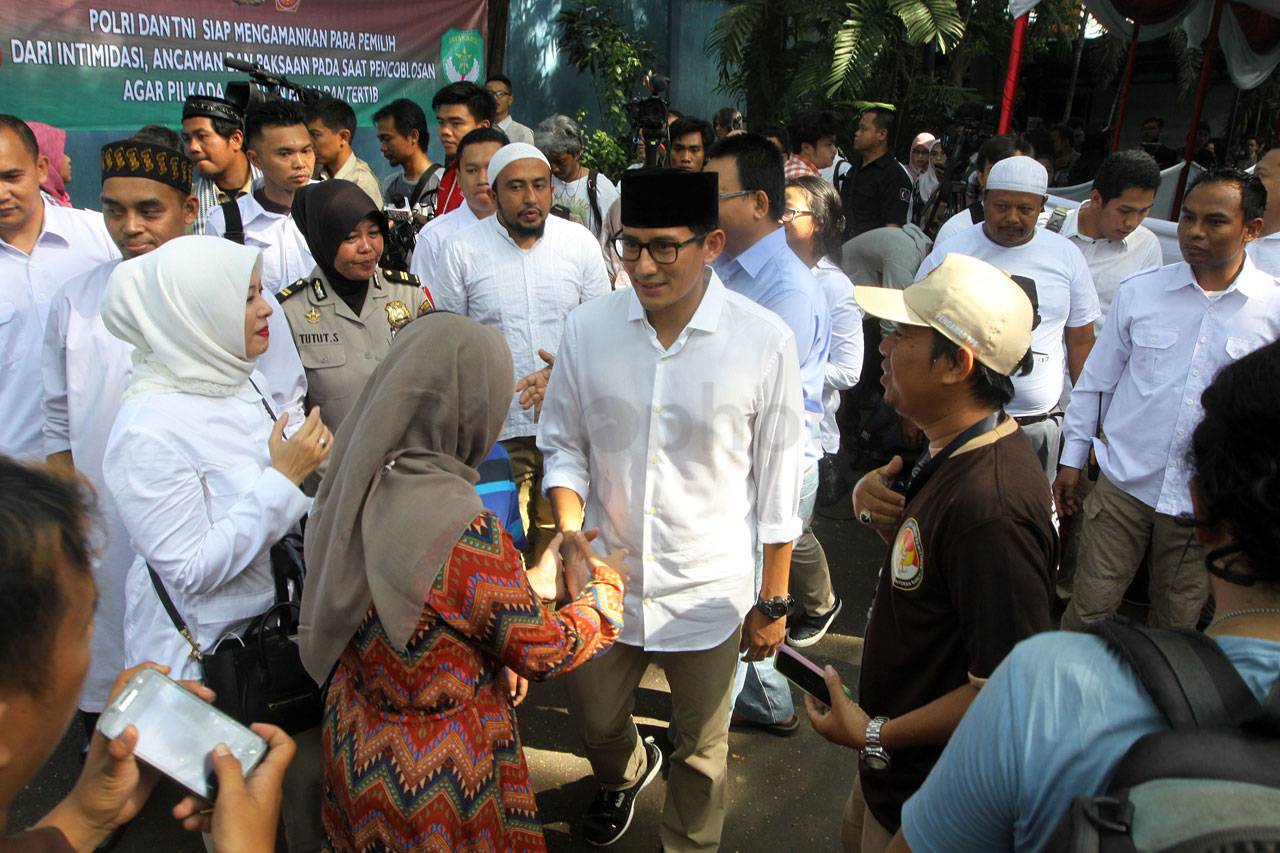 Sandiaga Uno Nyoblos...