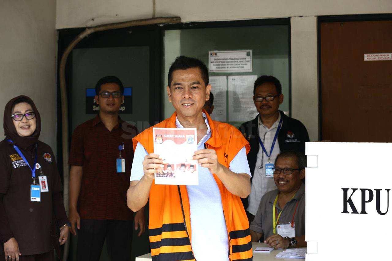 Tahanan KPK Nyoblos...